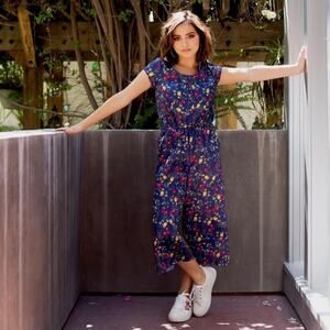 PL Girls Pants Romper, OB.SESS Isabela Moner, Blue Floral NWT 2018, Easter